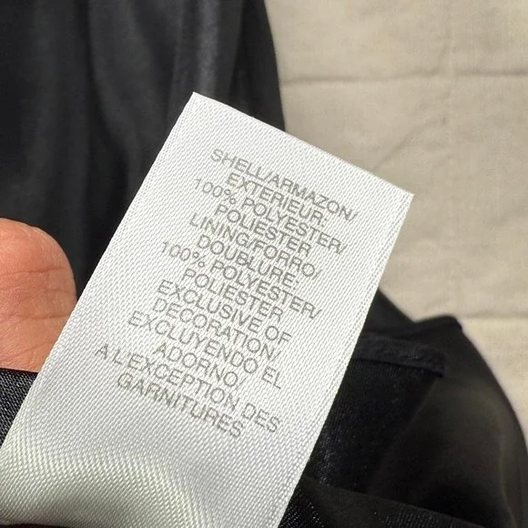 Liz Claiborne Black Chiffon Midi Dress – Women's XS/S - Picture 8 of 8